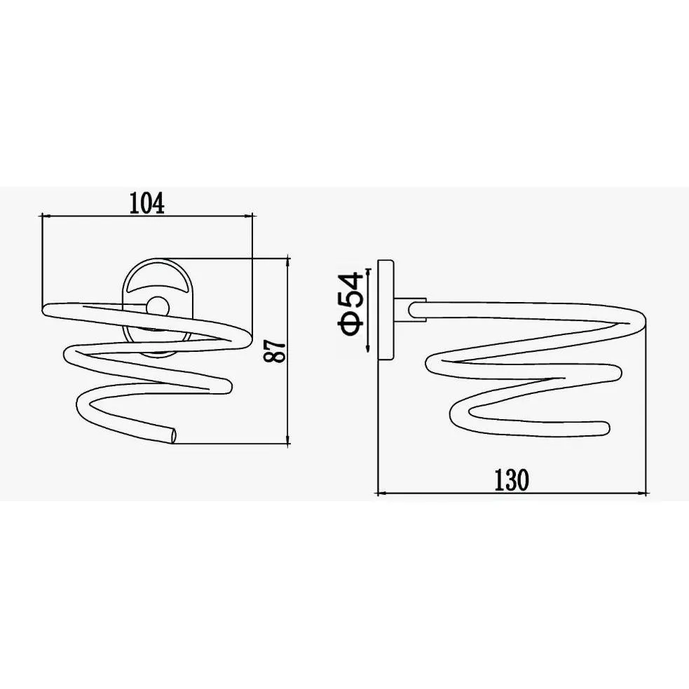 Держатель фена D-Lin D234700, хром