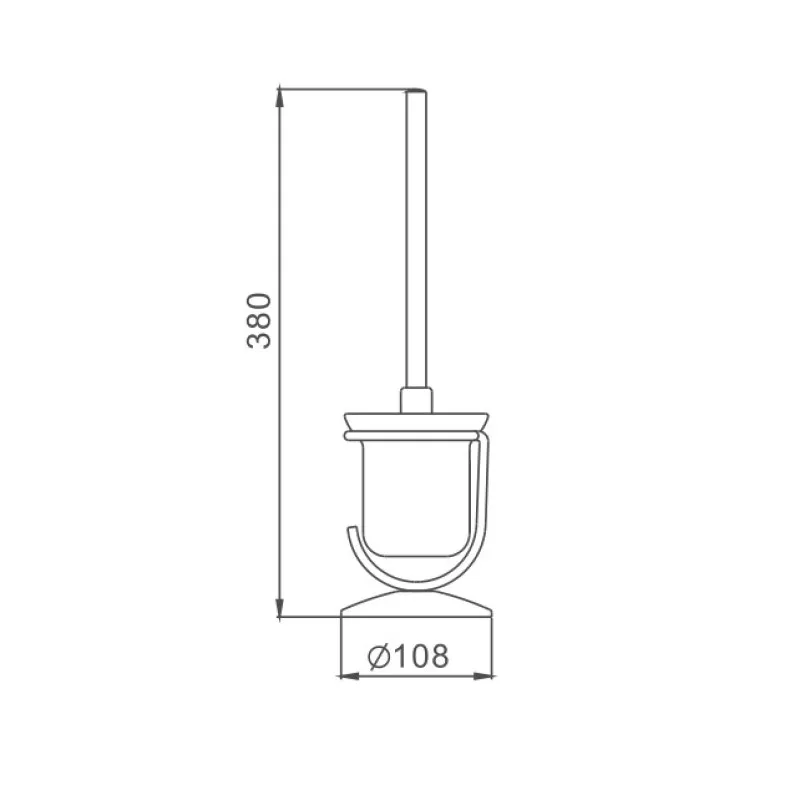 Ершик D-Lin D201405, хром