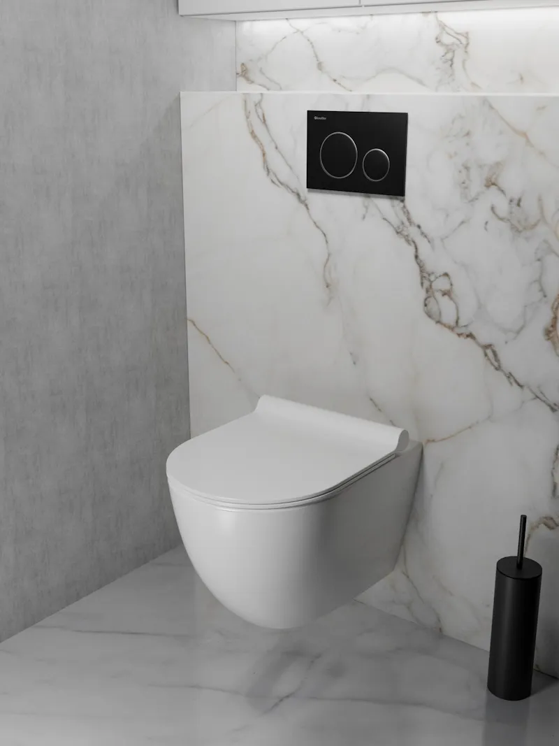 Клавиша смыва Knotlor BIS104BLC, черный