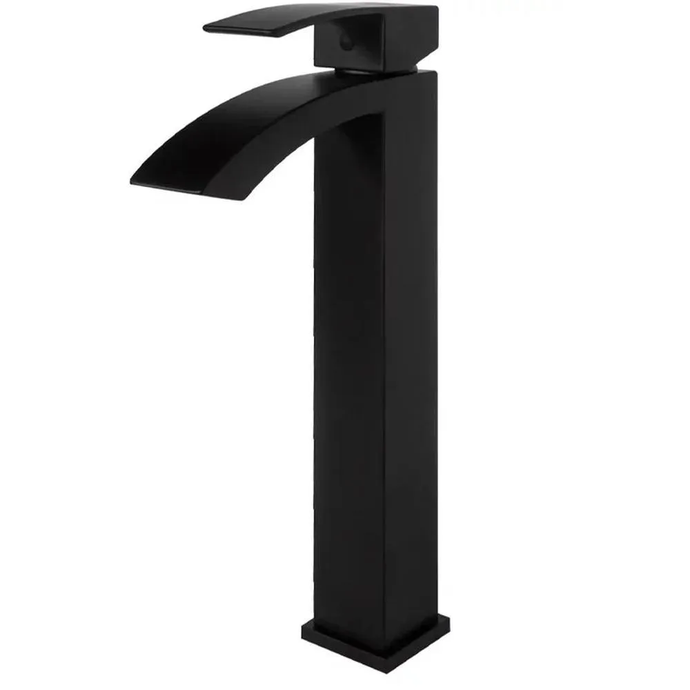 Смеситель для раковины высокий Grocenberg GB3007BL, черный