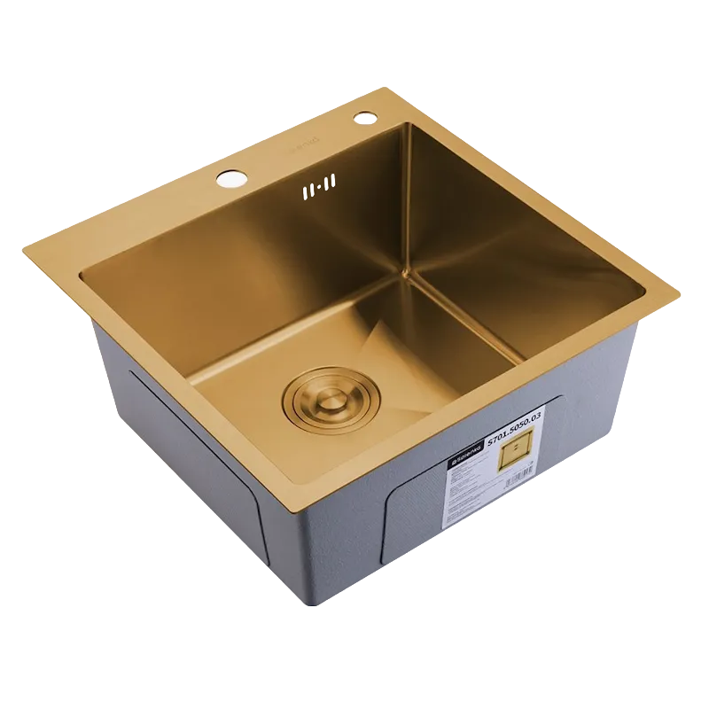 Кухонная мойка Splenka S701.5050.03, золотой сатин