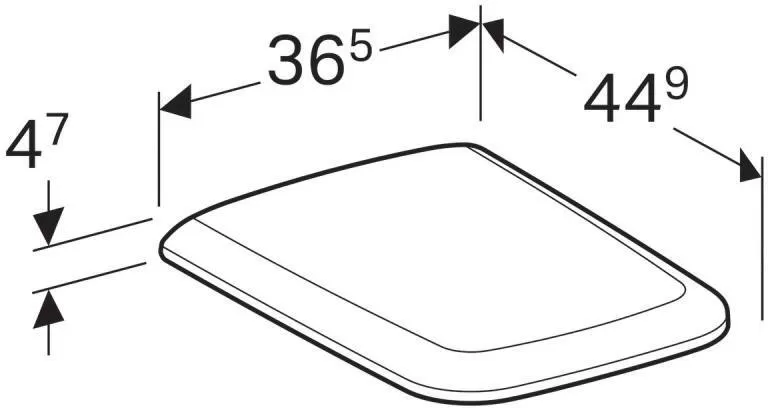 Крышка-сиденье Geberit iCon 571910000 с микролифтом