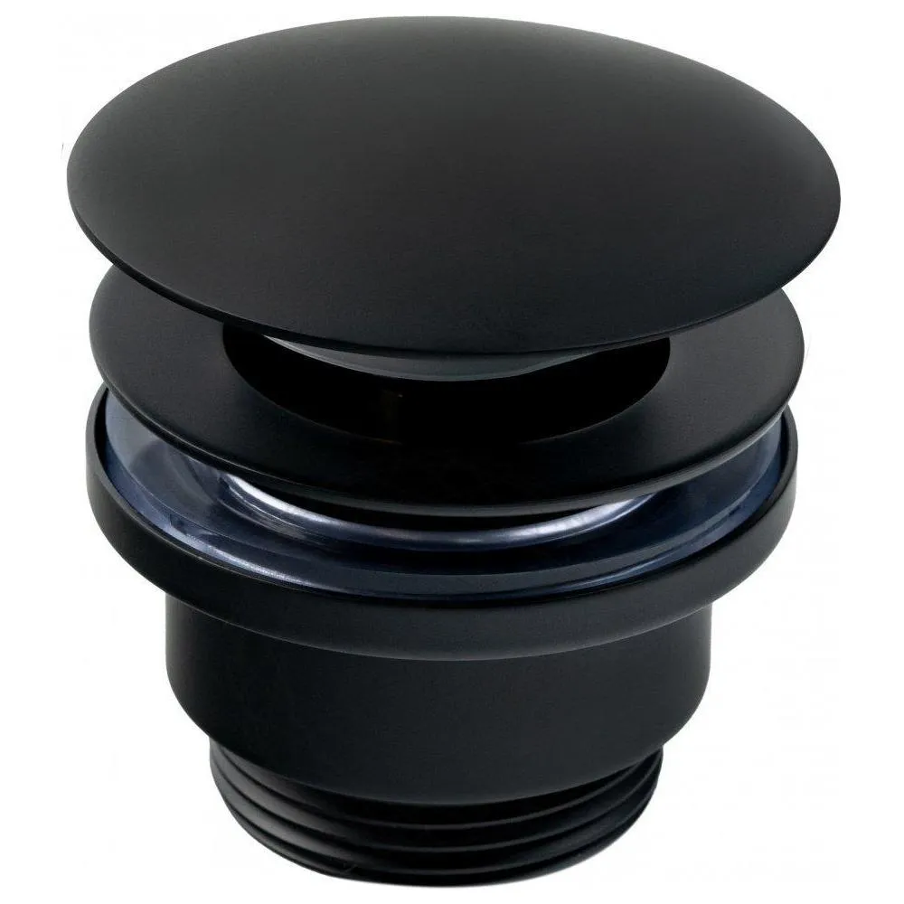 Донный клапан для раковины FILARETE FL75BL, черный