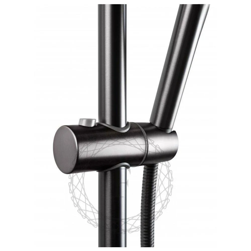 Душевая система с термостатом FILARETE FL2050BG, графит