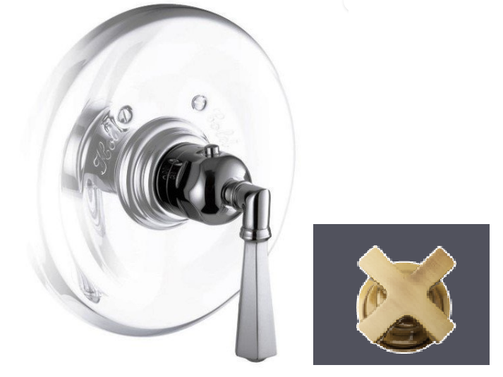 Смеситель для душа Nicolazzi Termostatico, на 1 потребитель, Bronzed Plated (4914EXT BZ 05)