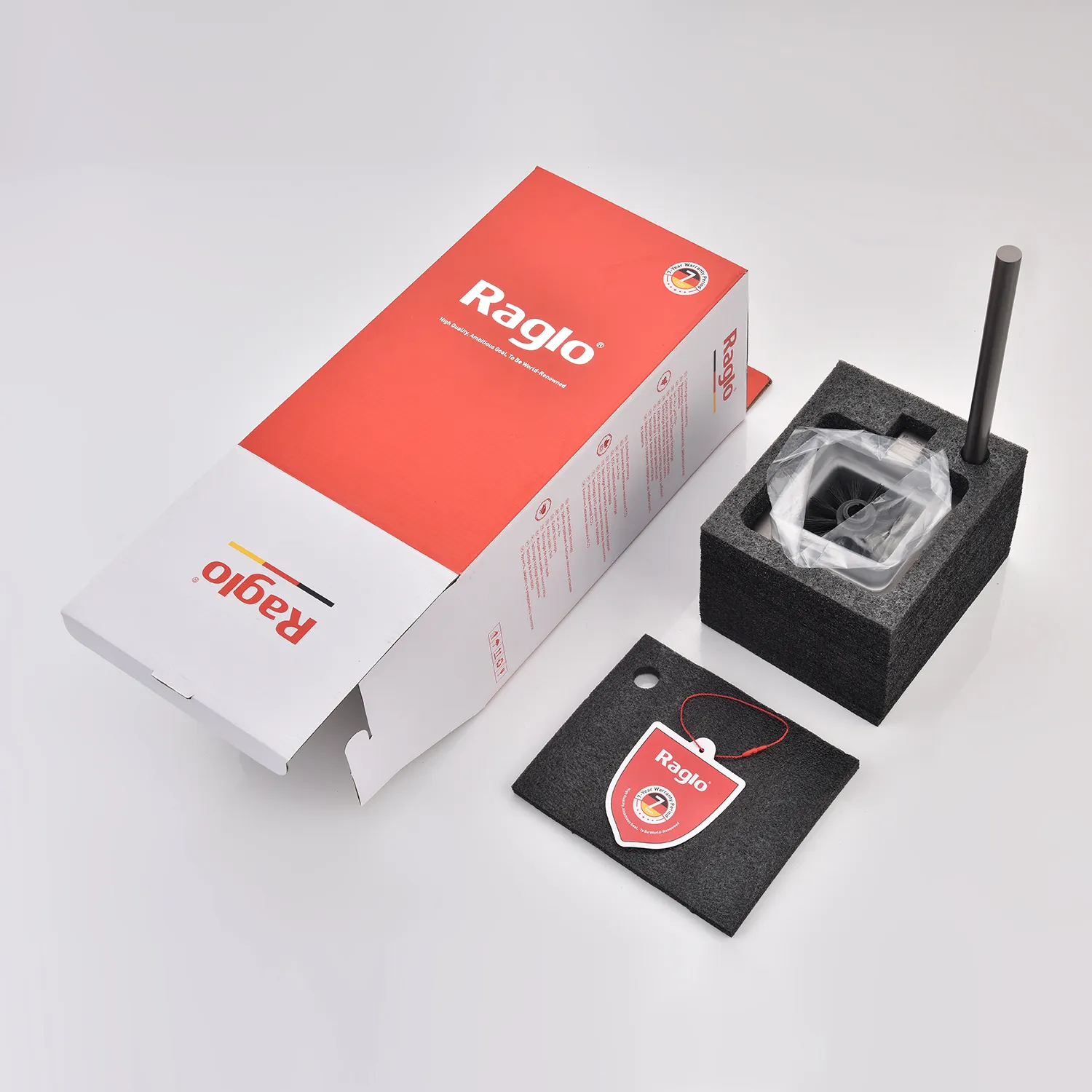 Ёршик для унитаза Raglo R301.10.09 с держателем,графит