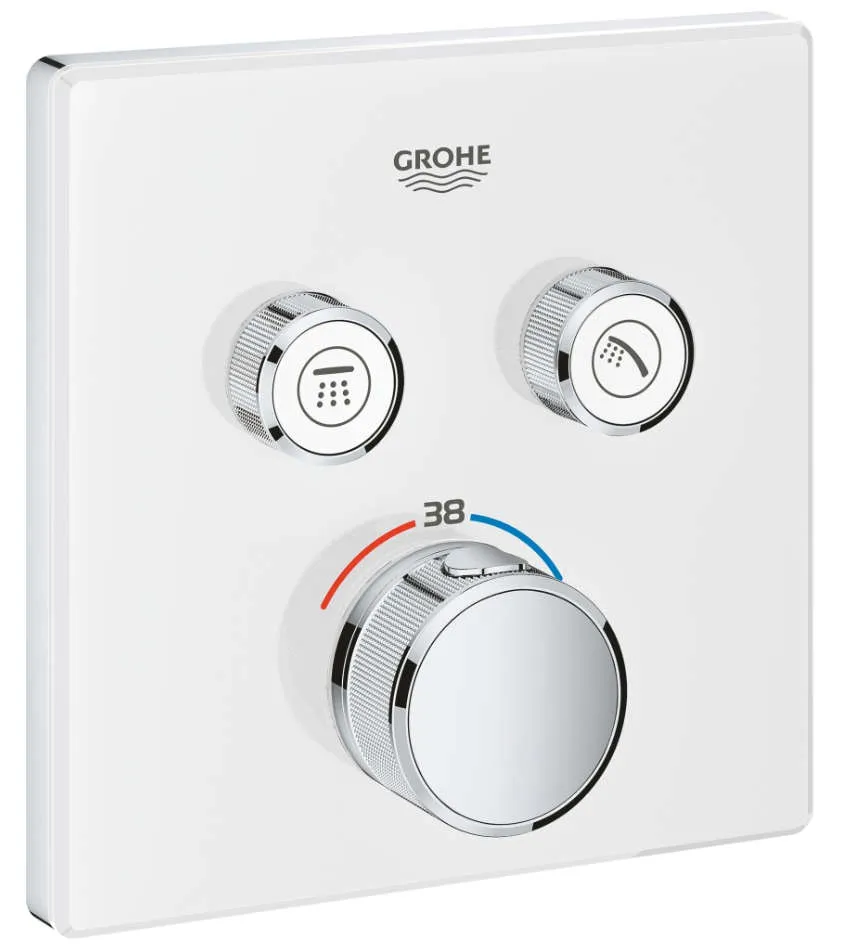 Термостат для душа Grohe Grohtherm SmartControl 29156ls0 белый / хром