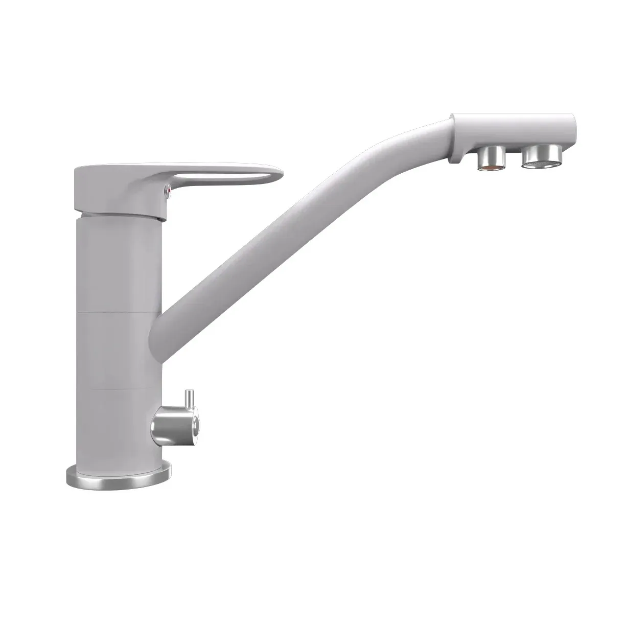 Смеситель для кухни Ulgran UQ-010-04, платина