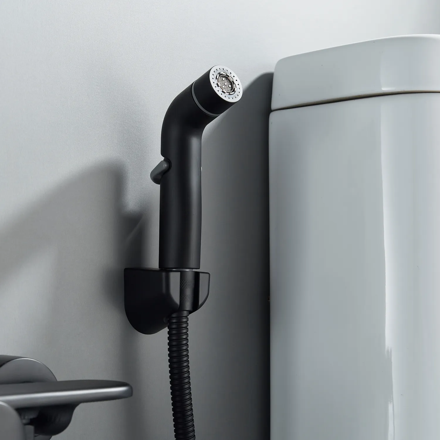 Гигиенический душ со смесителем Shevanik S4705H-1, черный