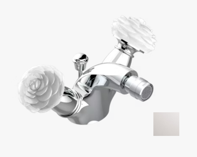 Смеситель для биде THG Camélia Clear crystal, никель (U5L B01 3202)