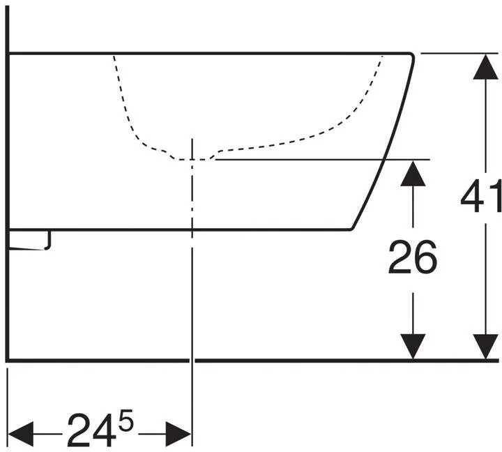 Биде подвесное Geberit It 231910000 белый