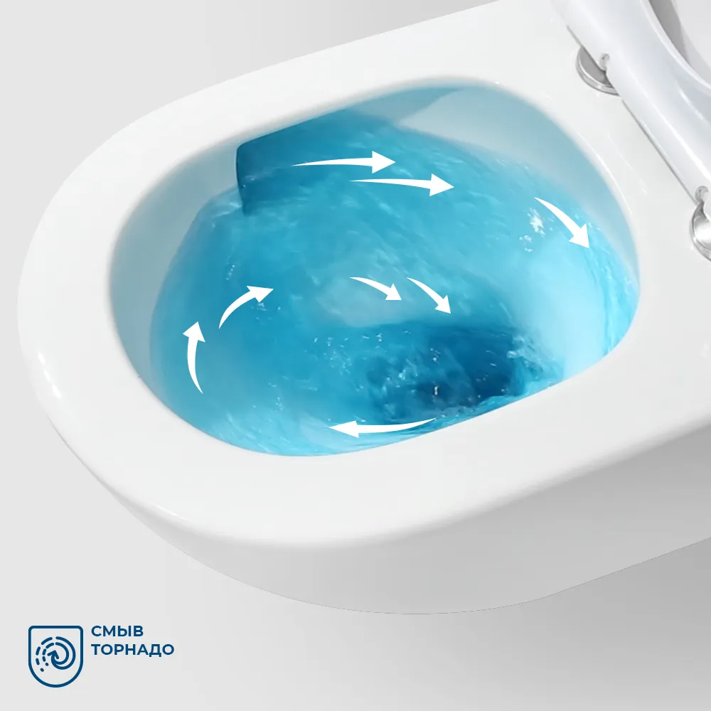 Чаша подвесного унитаза BelBagno Senso-R, белый (BB017CH-TOR/SC)