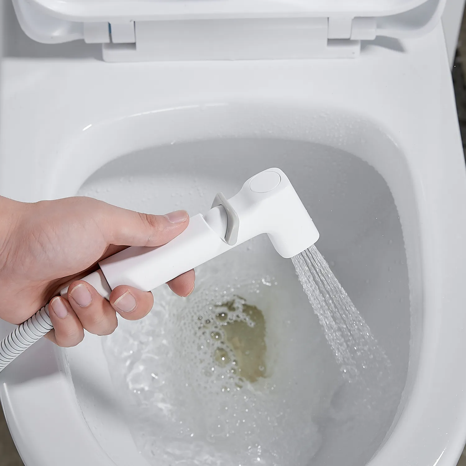 Гигиенический душ со смесителем Shevanik S6805C, белый