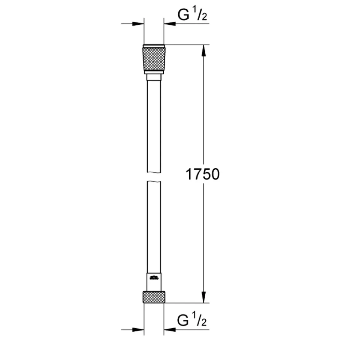 28388GL1 Silverflex Душевой шланг пластик, 1750 мм, TwistStop, макс. давление до 5 бар, холодный рассвет, глянец