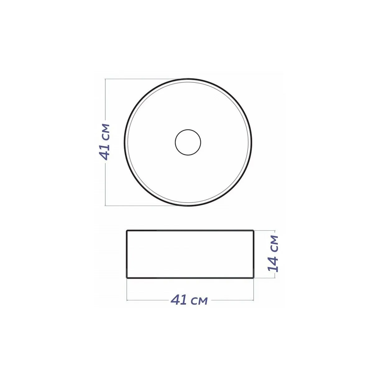Раковина чаша Maretti EA13NS10-844, белая