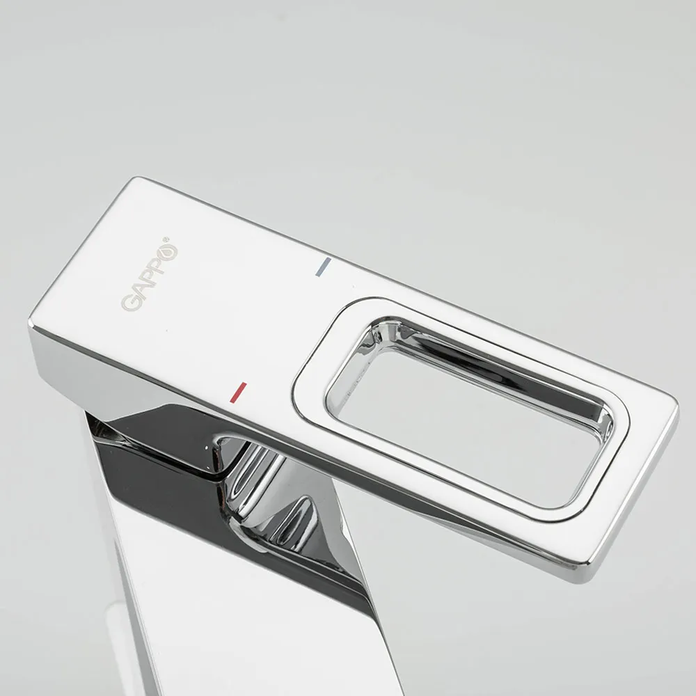 Смеситель для раковины Gappo G1018-1, хром