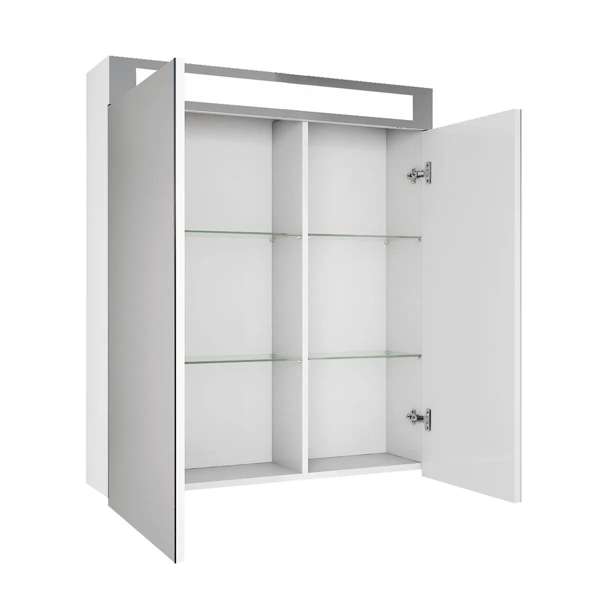 Зеркальный шкаф Dreja Uni 70 см, белый