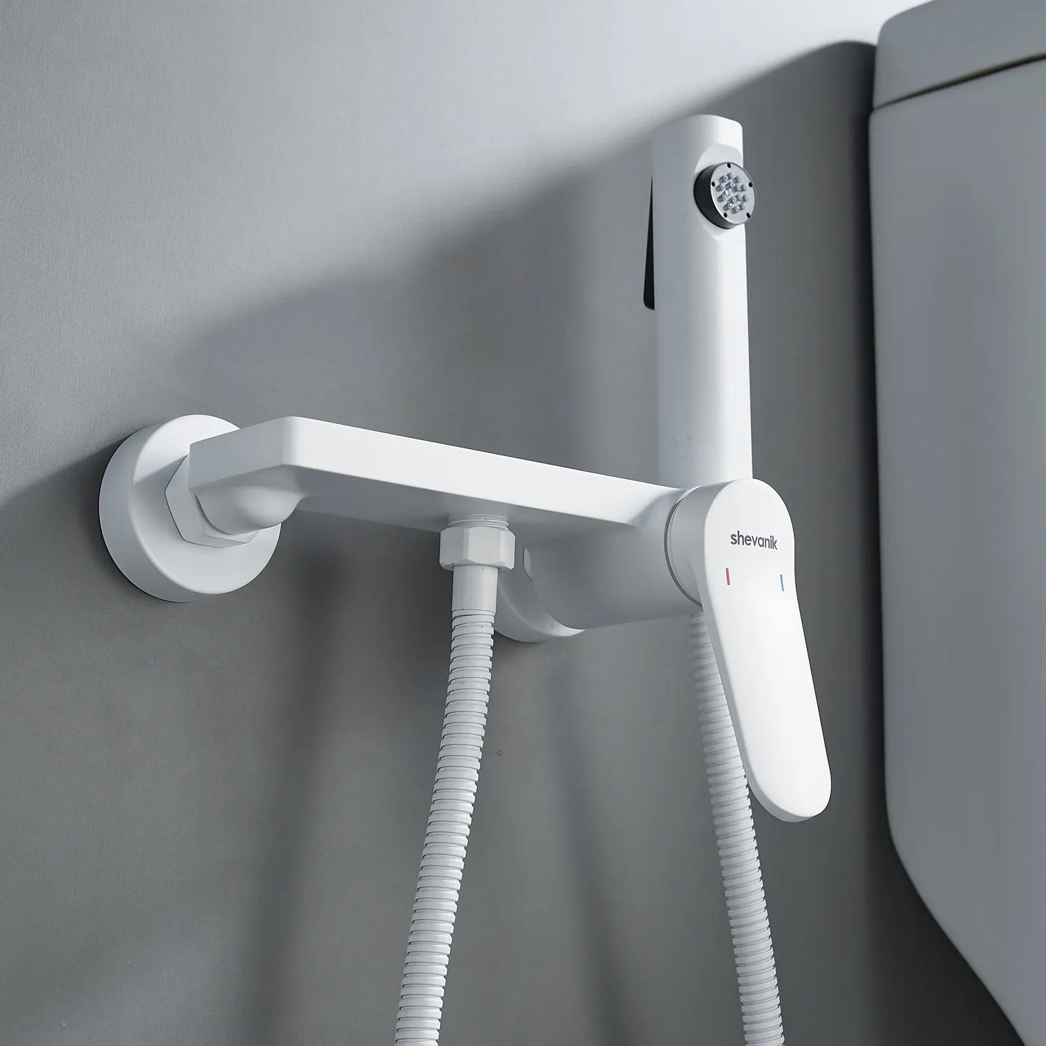 Гигиенический душ со смесителем Shevanik S4305C-1, белый