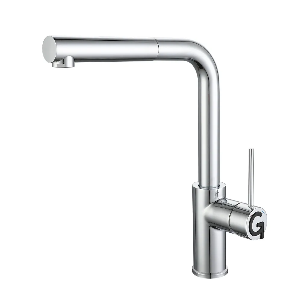 Смеситель для кухни с выдвижным изливом Rivelato Albano 1573503, хром