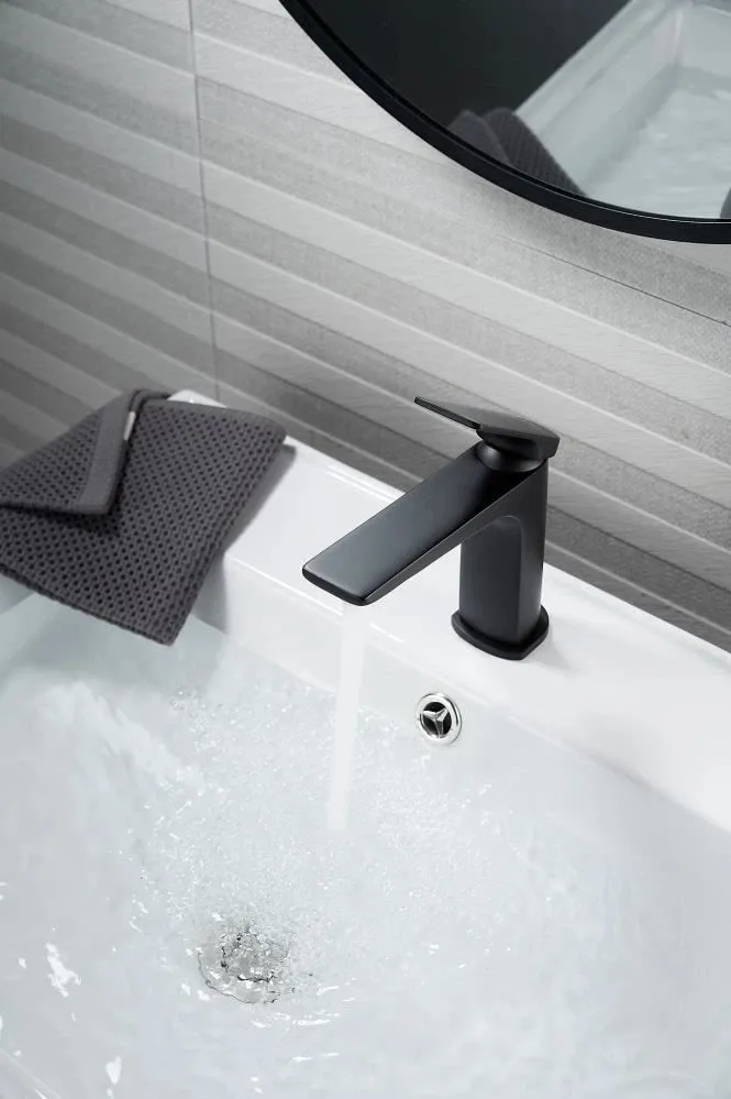 Cмеситель для раковины Knotlor KN-70/BL, черный