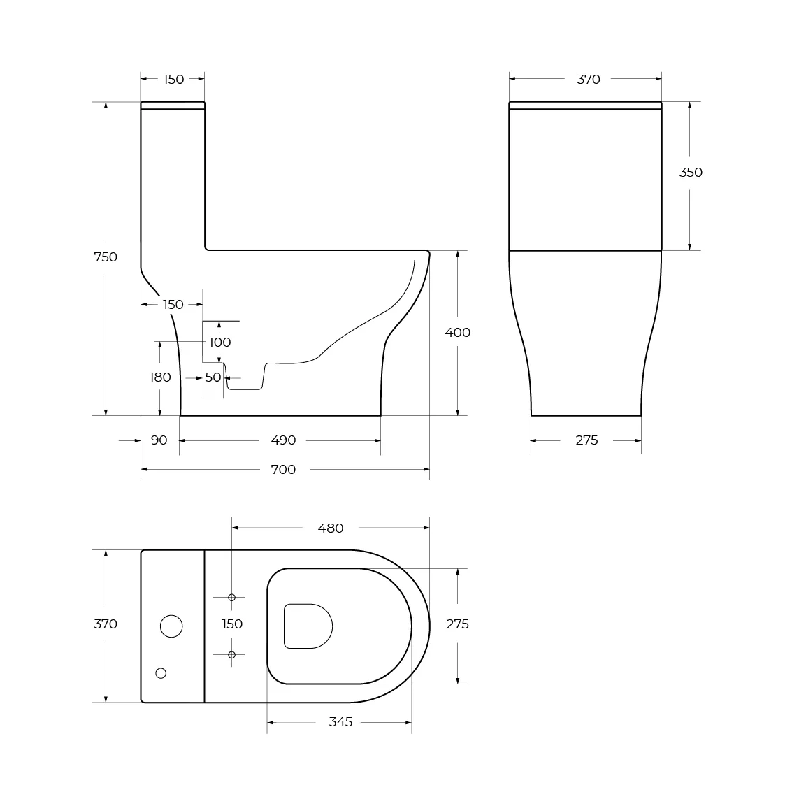 Унитаз-моноблок BelBagno Lounge, белый (BB8618CPR-MN/SC)