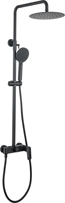 Душевая система AQUATEK AQ2060MB, 3jet 250мм, матовый черный