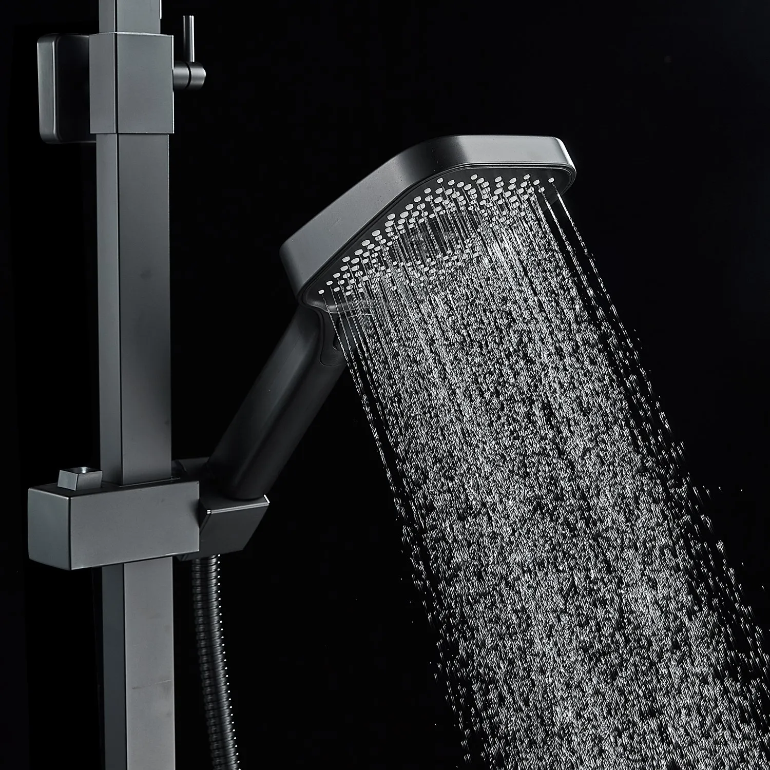 Душевая система Shevanik S7036H, черный