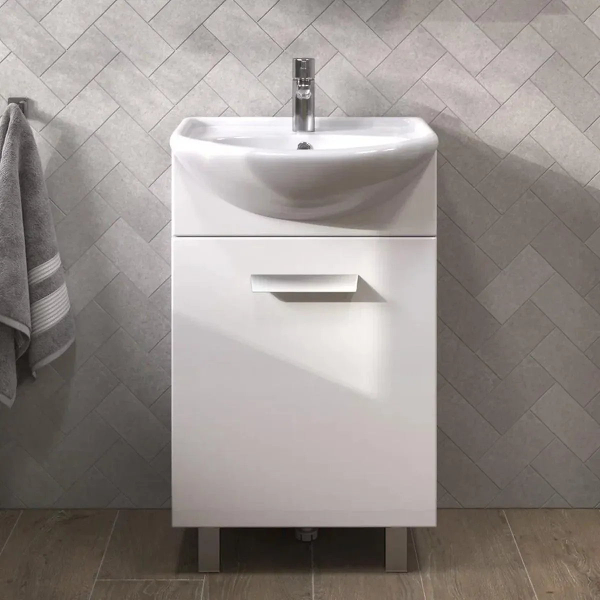 Тумба с раковиной напольная VIGO Hoska 228, 50 см