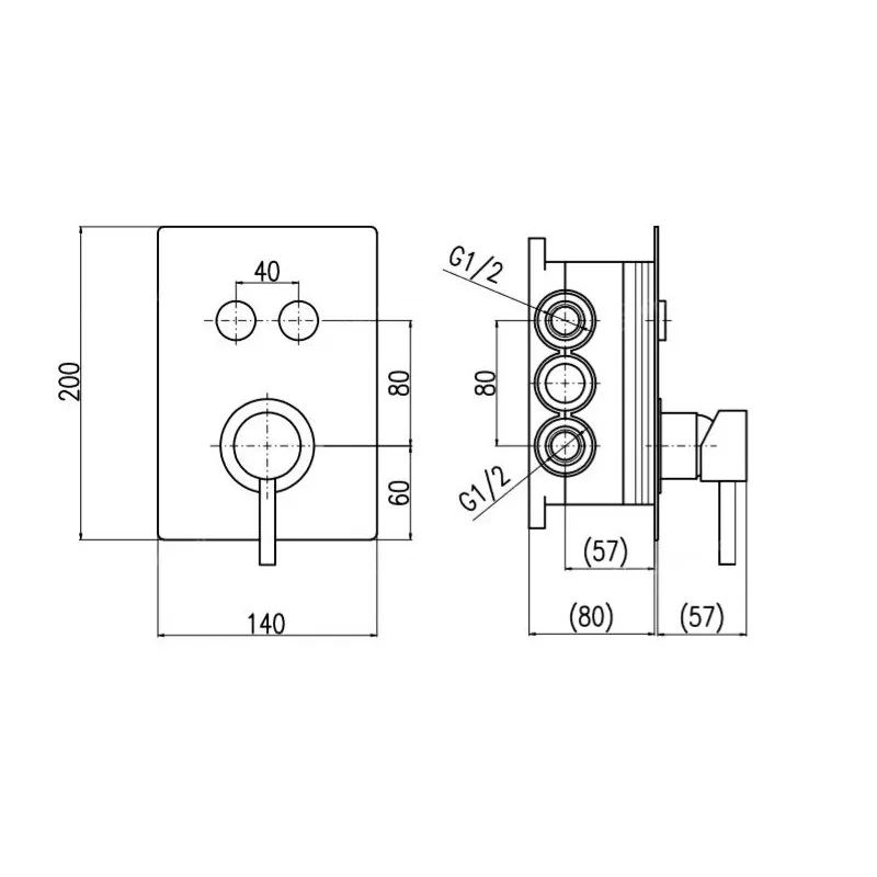 Смеситель для душа Rav Slezak Seina SE986BOX