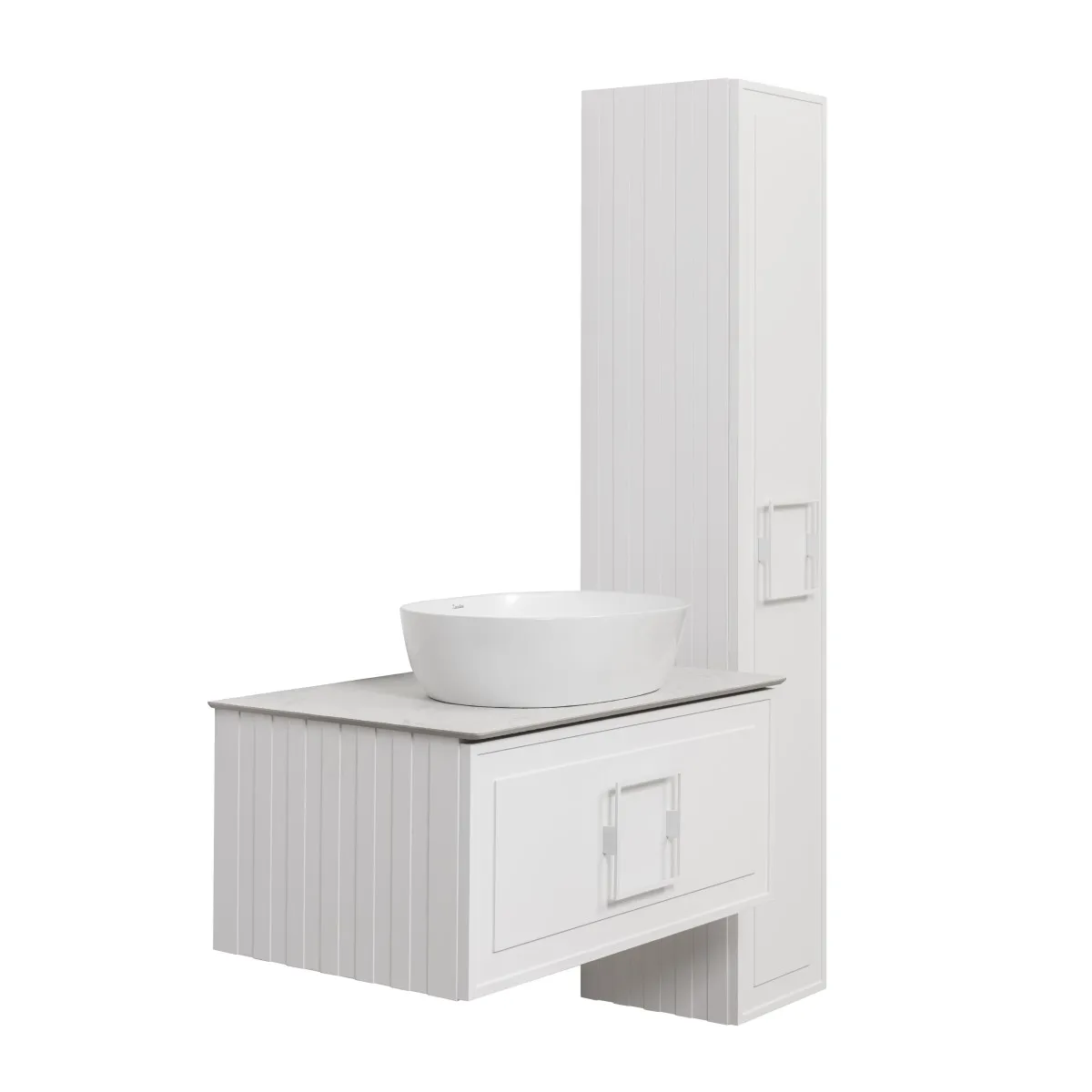 Тумба под раковину подвесная La Fenice Cubo FNC-01-CUB-B-80, белая