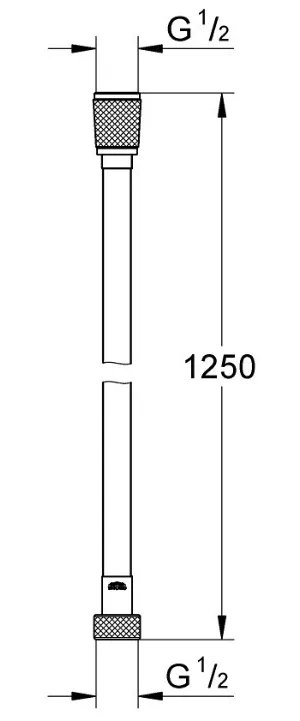 28362GL1 Silverflex Душевой шланг пластик, 1250 мм, макс. давление до 5 бар, холодный рассвет, глянец