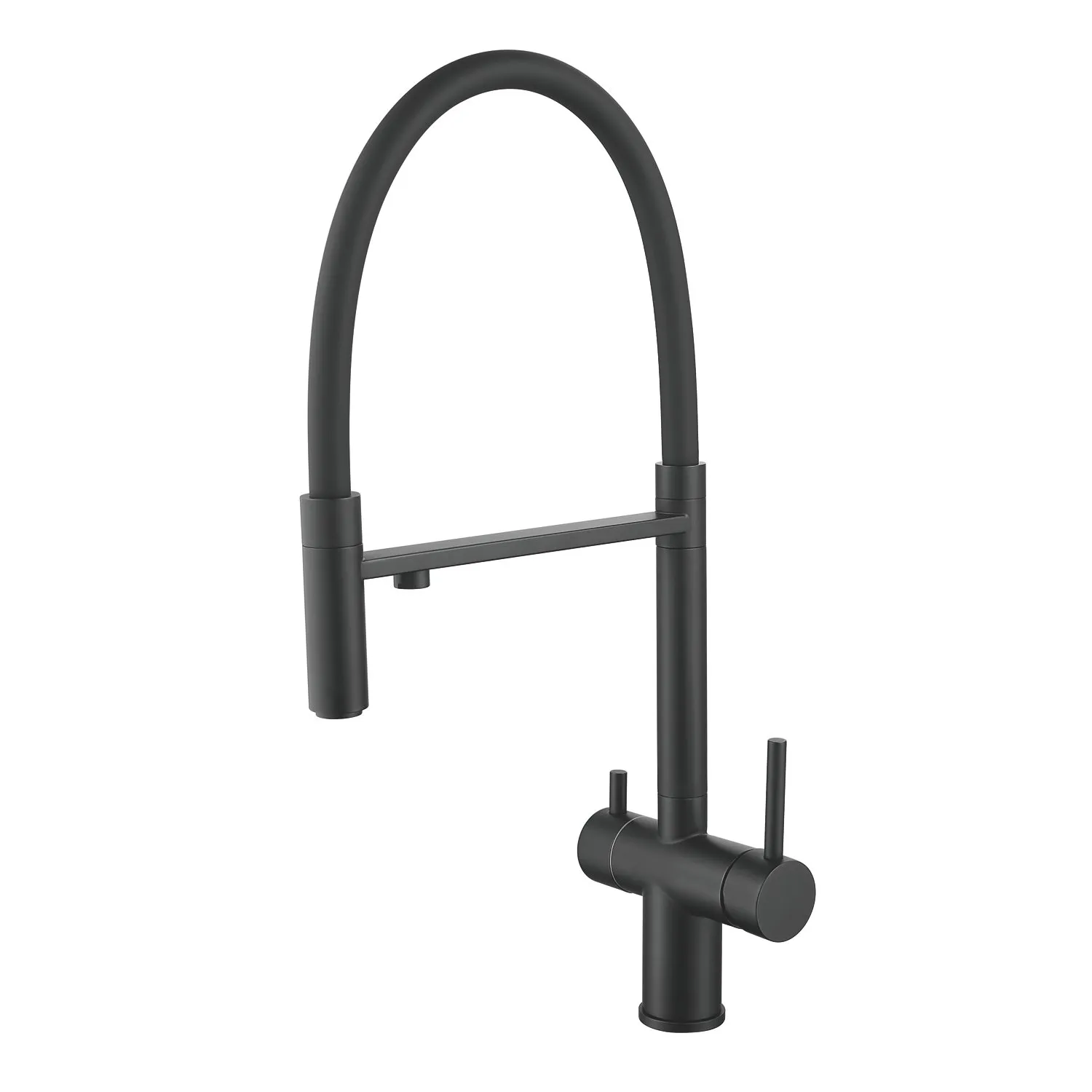 Смеситель для кухни с подключением фильтра Shevanik S178H, черный