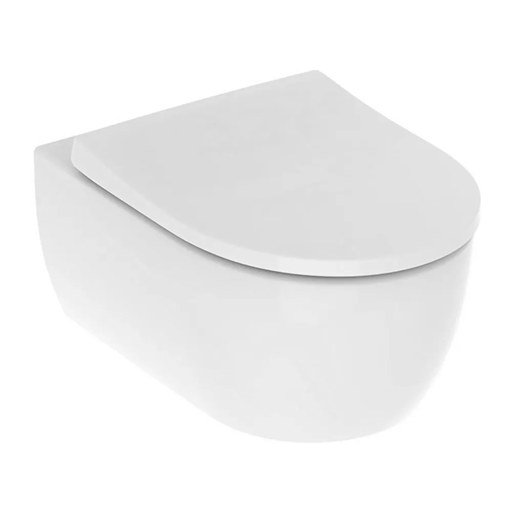 501.664.00.1 Geberit iCon Комплект из подвесного безободкового унитаза Rimfree c тонким сиденьем и быстросъемной крышкой с микролифтом (замена 500.784.01.1)