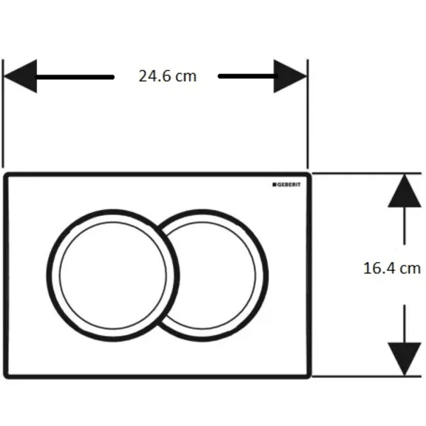 Инсталляция Geberit Duofix для подвесного унитаза, 112 см, со смывным бачком Delta 12 см, смывная клавиша Delta01, крепёж к стене, Хром 458.149.21.1