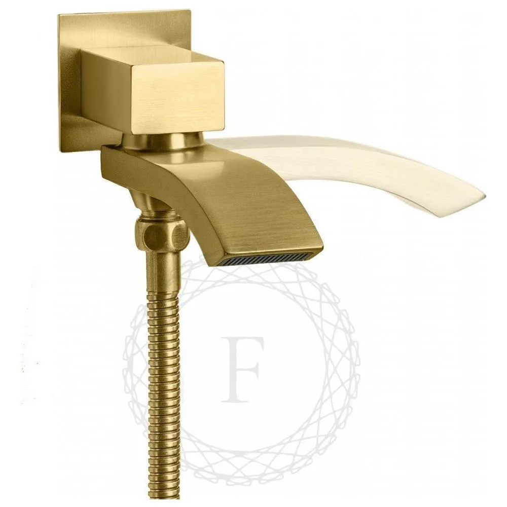 Душевая система встраиваемая FILARETE Waterfall FL1012MG, матовое золото