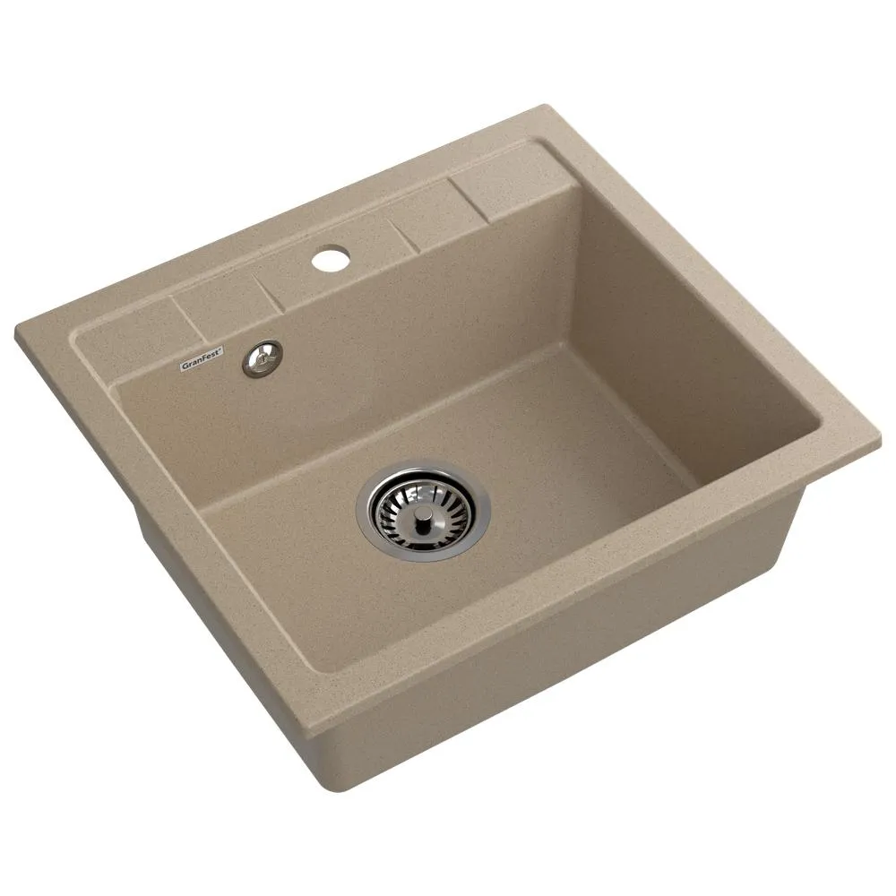 Кухонная мойка GranFest QUADRO 561, песочный