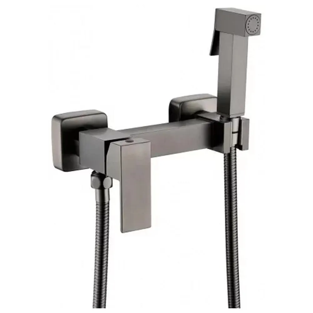 Гигиенический душ со смесителем Grocenberg GB101N-BG, графит