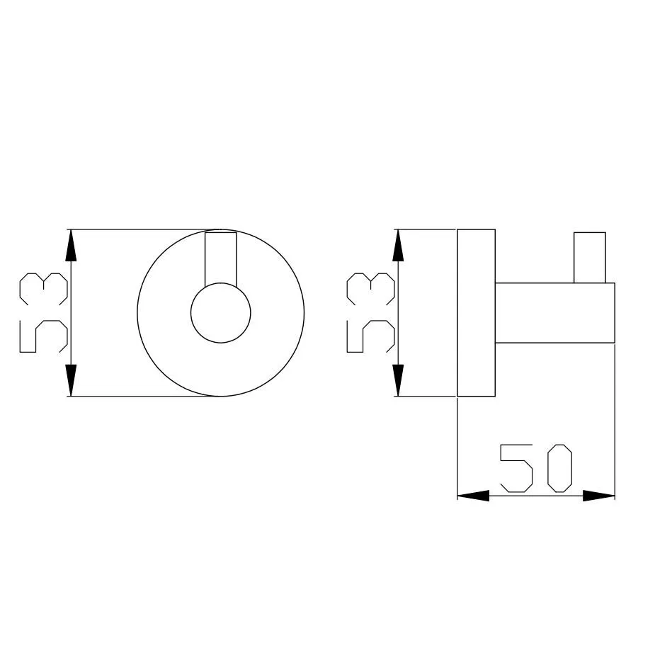 Крючок для ванной комнаты Rav Slezak COLORADO COA0100SM, бронза