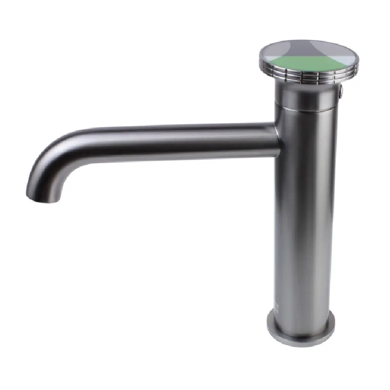 Смеситель для раковины Bronze de Luxe 9009GM-G, графит/зеленый