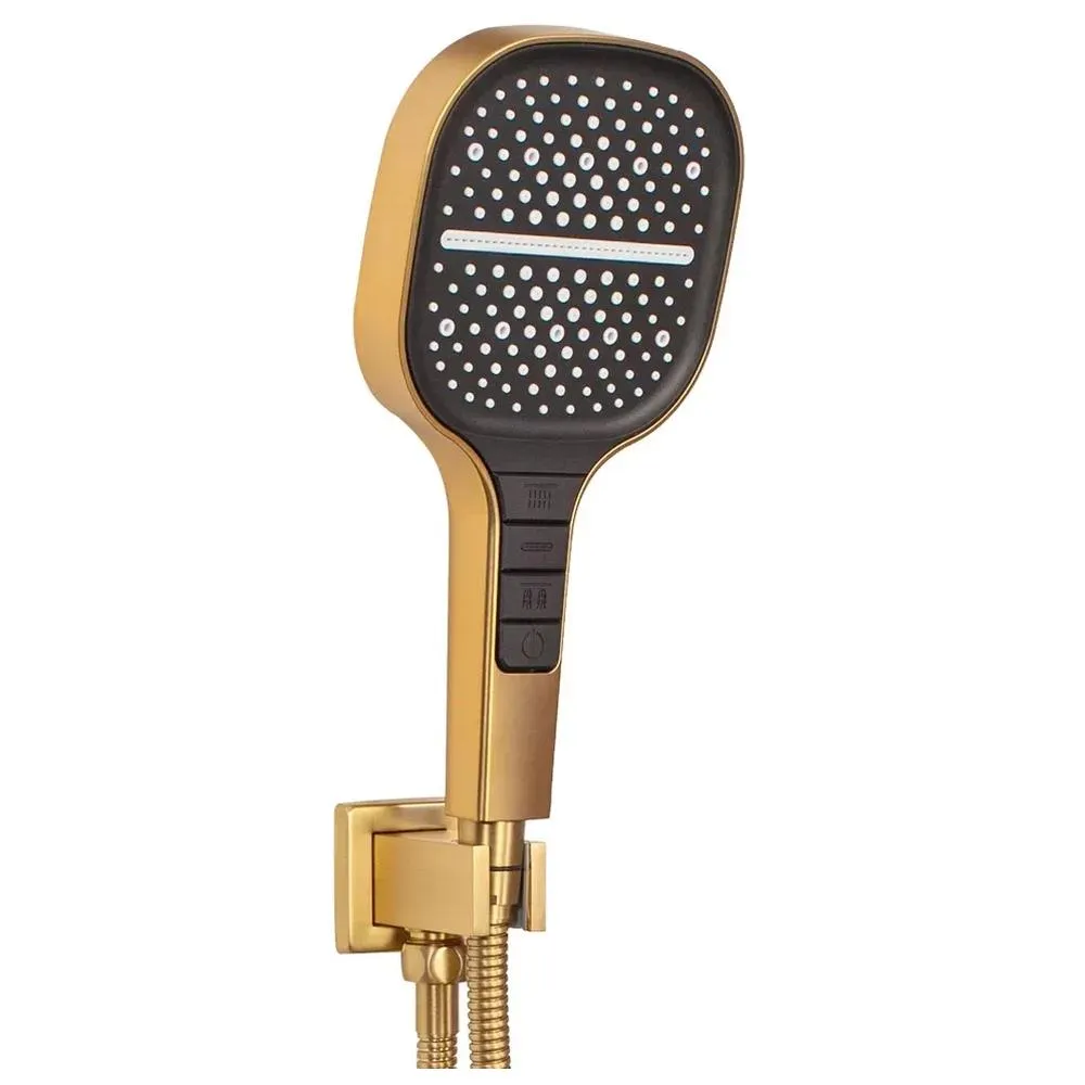 Душевая система встраиваемая (без излива) Hansberge H6070MG, матовое золото