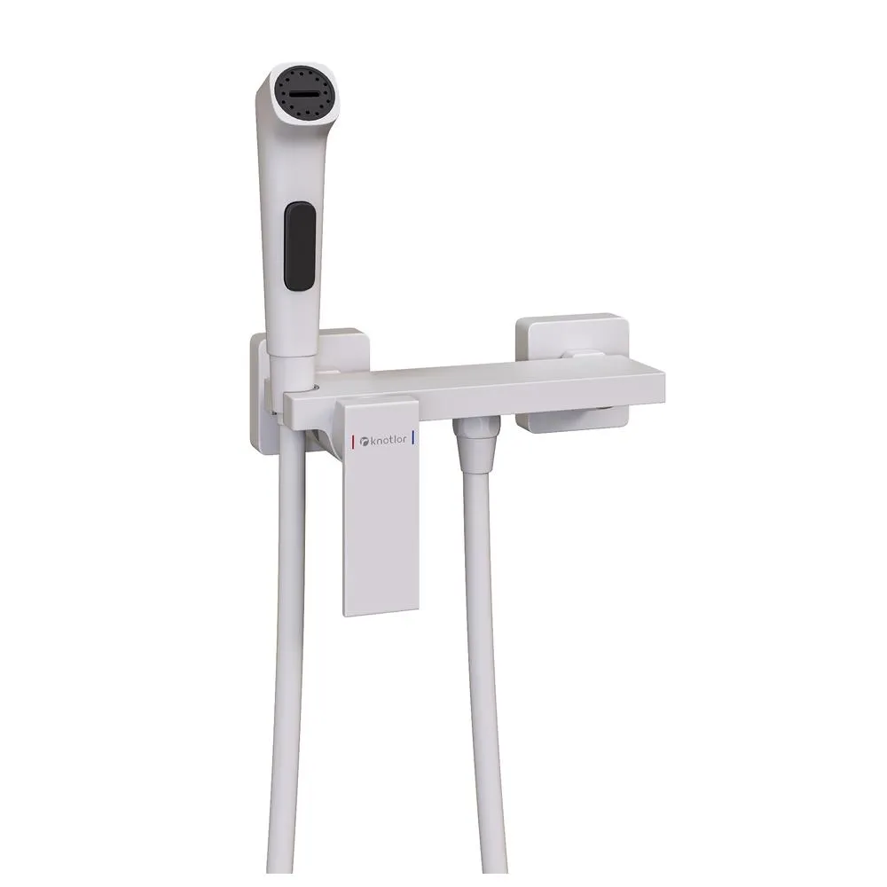 Гигиенический душ со смесителем Knotlor FHS02S0WY, белый