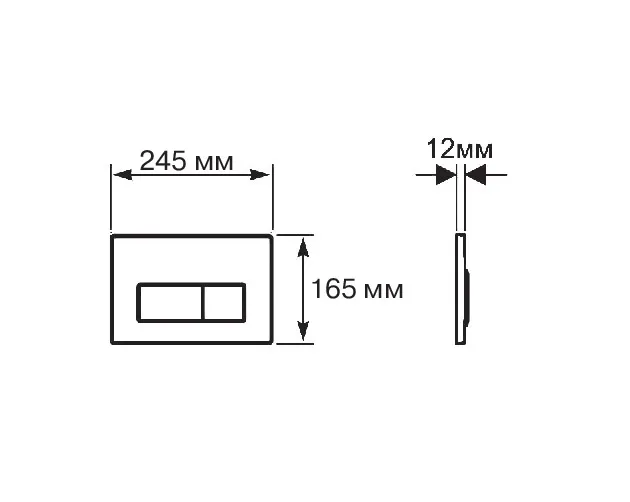 SET AQUATEK ПОЛАРИС (рама AQUATEK Standard INS-0000012+унитаз ПОЛАРИС AQ0700-00 с тонким сиденьем soft-close+ крепеж KKI-0000002 +панель KDI-0000032)