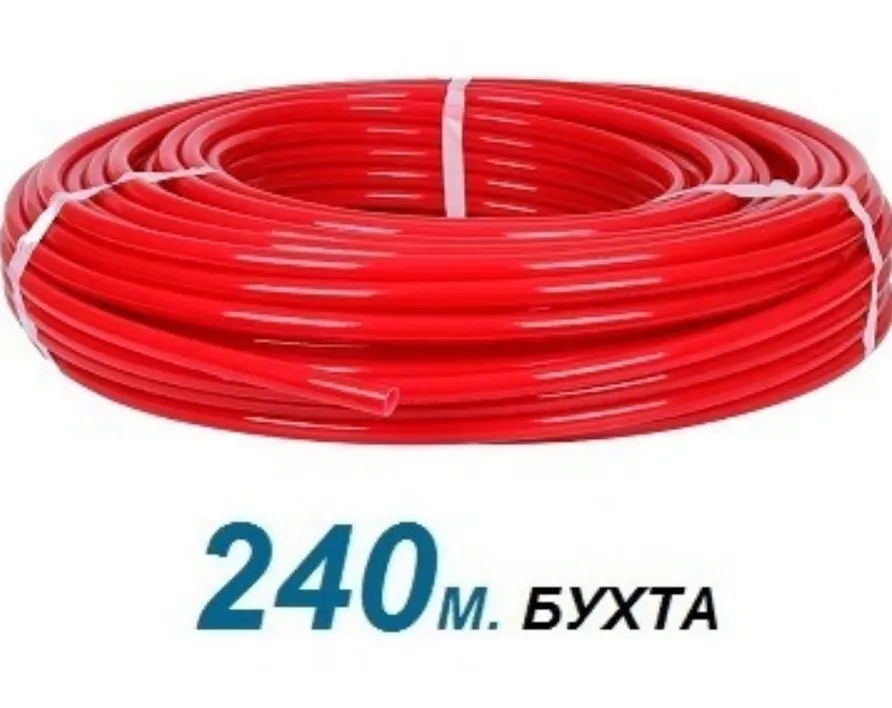 Труба красная Rommer 16х2.0 из сшитого полиэтилена PE-Xa/EVOH в бухте 240 м (RPX-0002-241620)