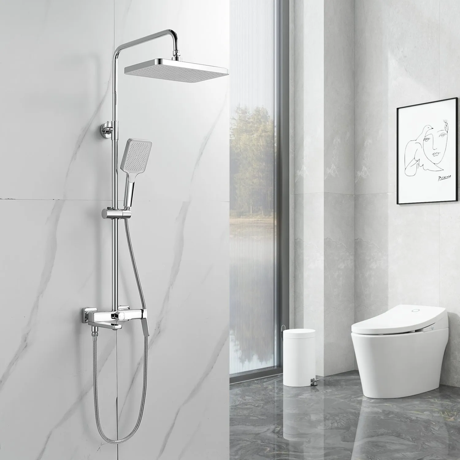 Душевая система Raffine F3699, хром