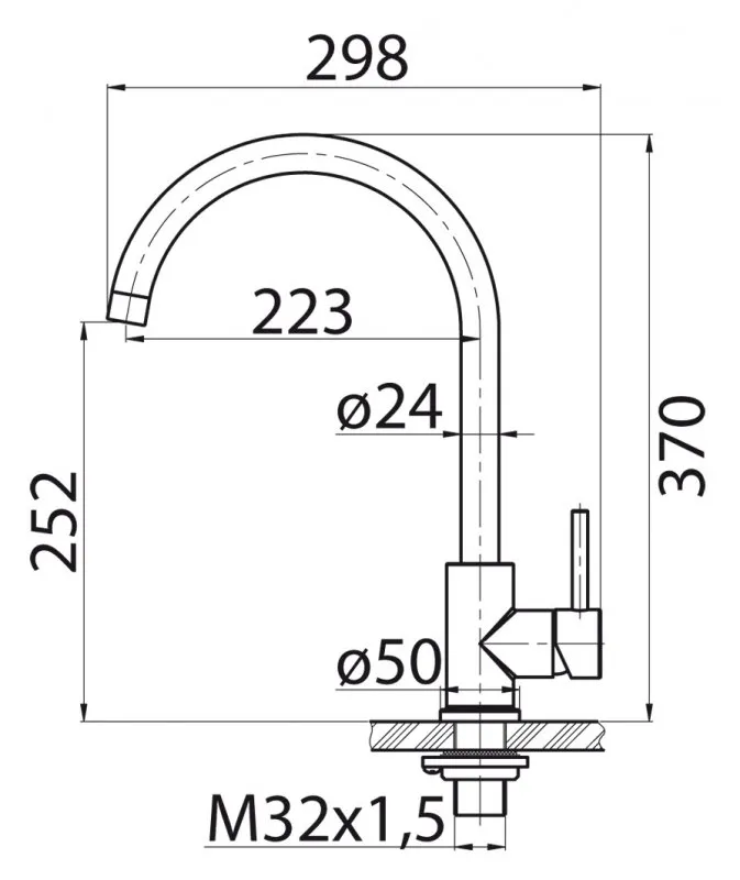 Смеситель для кухни BelBagno, черный (BB-LAM03-2-IN-NERO)