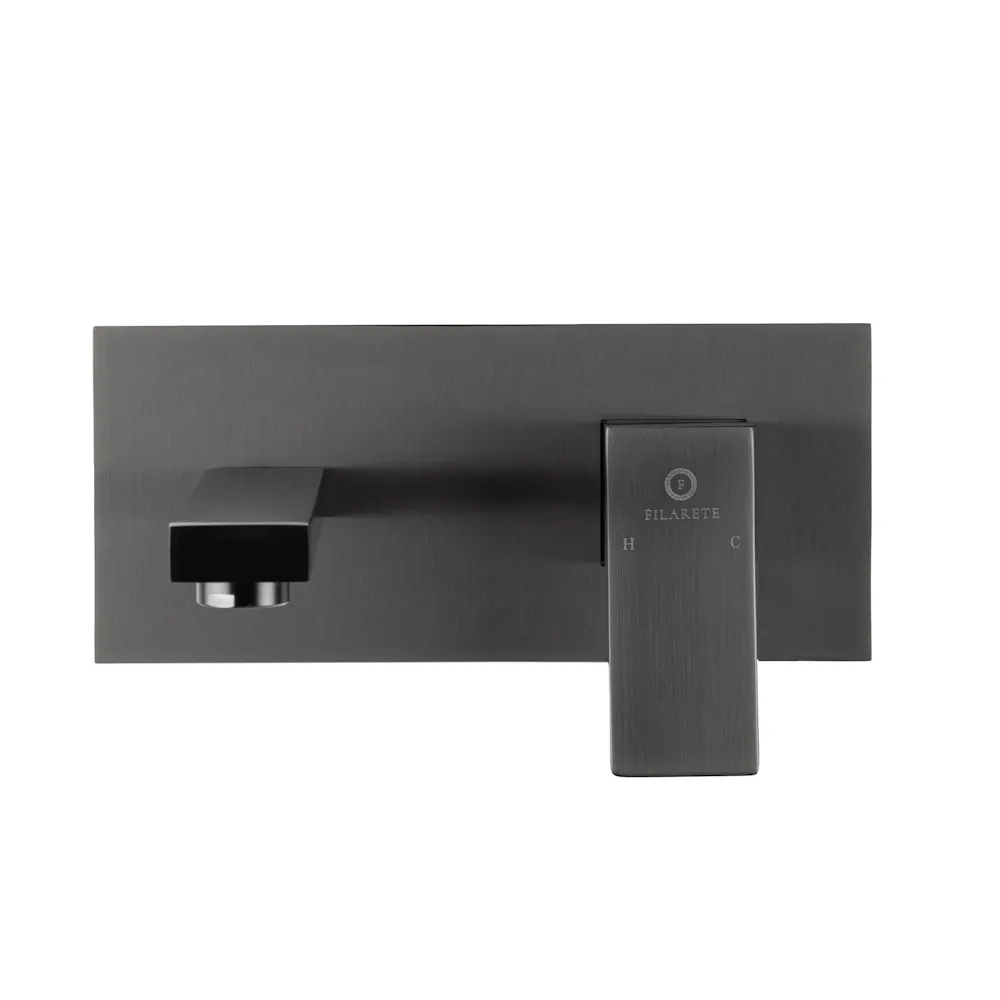 Смеситель для раковины встраиваемый FILARETE Fing FL4040BG, графит