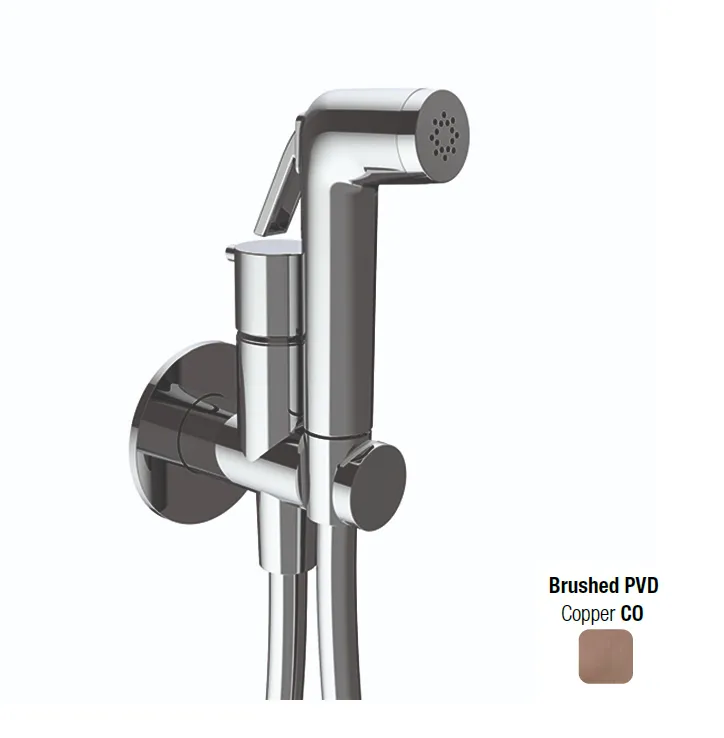 Гигиенический душ Almar Shut Off, Copper Brushed PVD (E136010.CO)