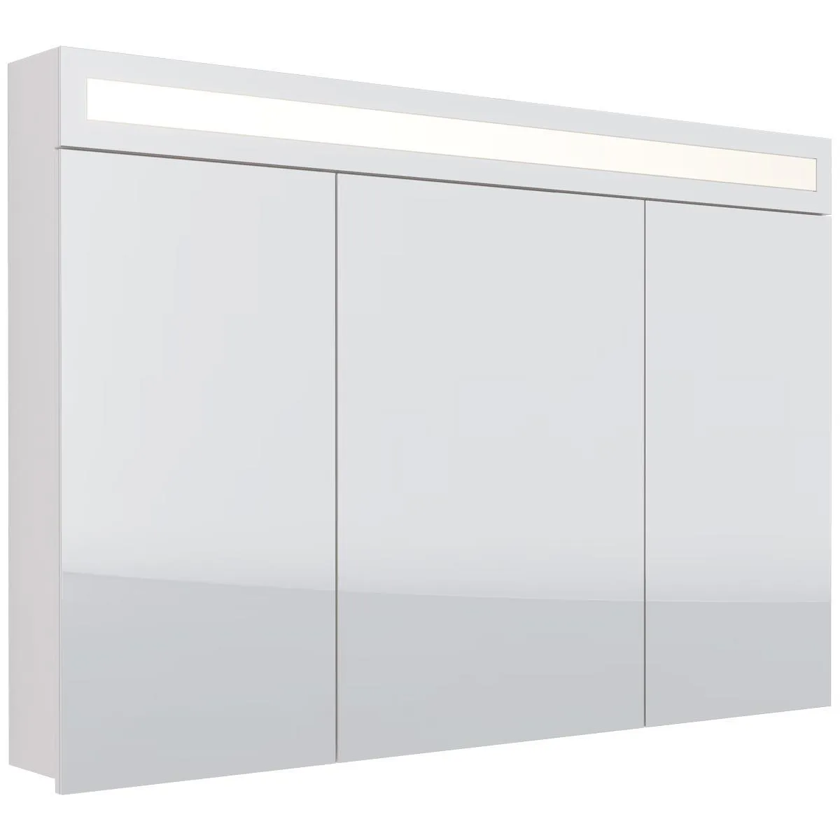 Зеркальный шкаф Dreja Uni 120 см, белый