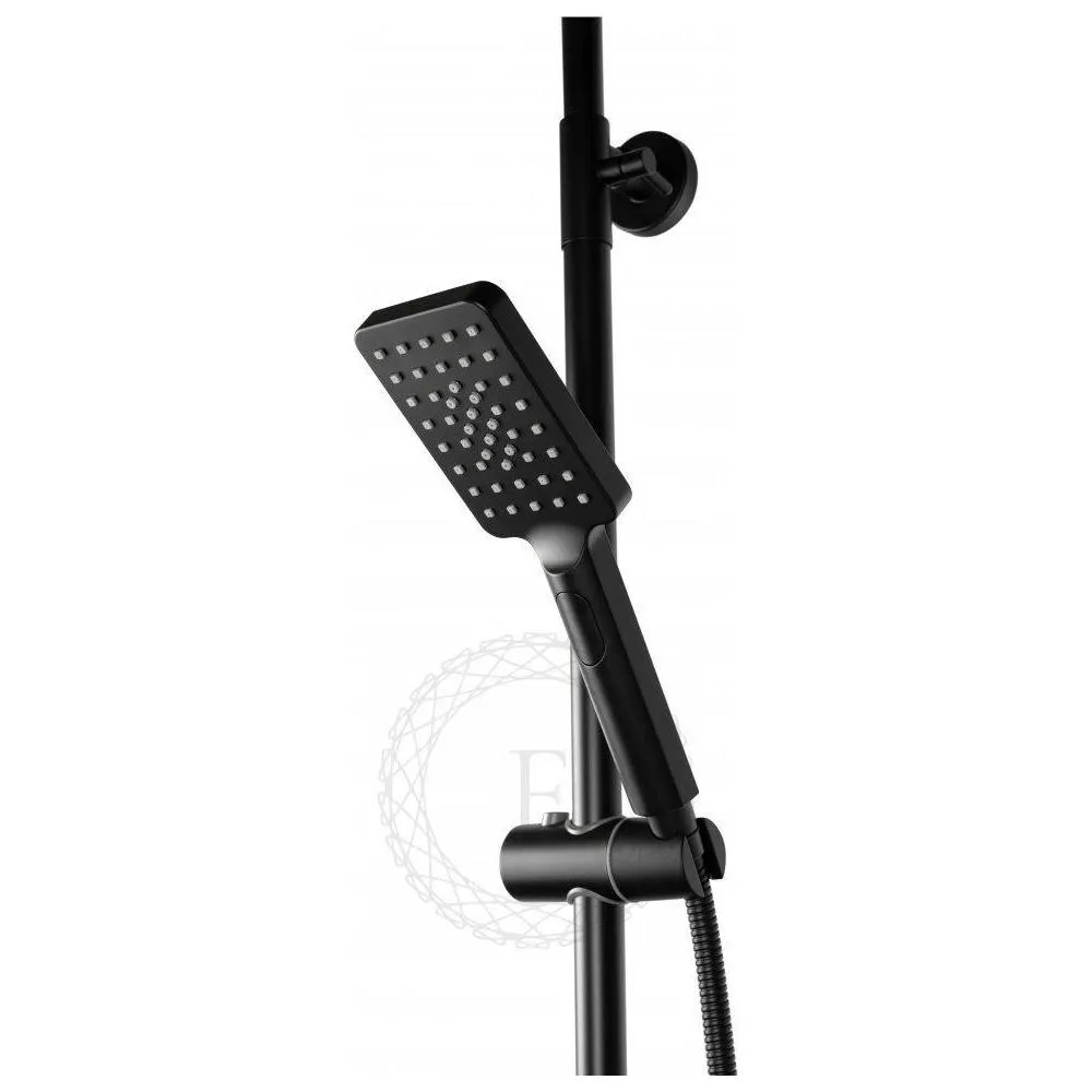 Душевая система с термостатом FILARETE FL2050BL, черный