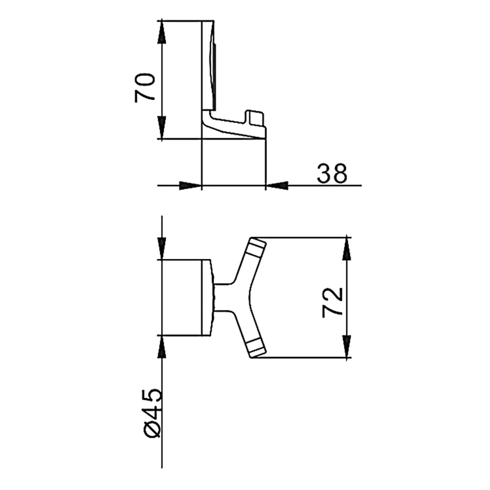 Крючок для ванной комнаты FRAP F3305-2,